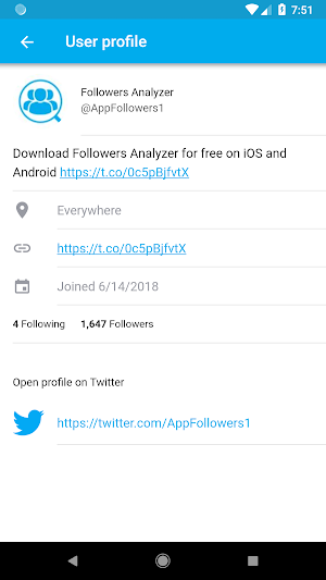 Followers Analyzer for Twitter Screenshot 3