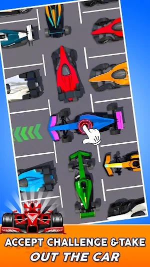 Big Brain Car Parking Jam Game Screenshot 2