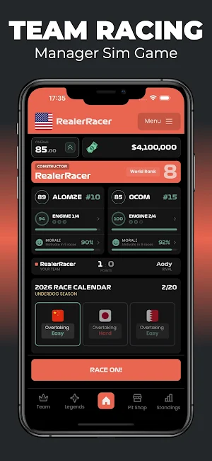 Team Racing Manager Sim 2026 Screenshot 0