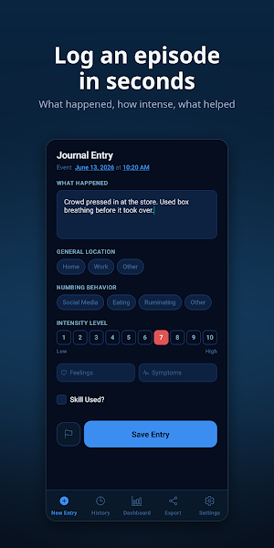 Surfacing: Symptom Tracker Screenshot 1