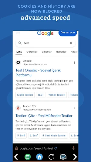 İridaa - Web Browser Screenshot 2