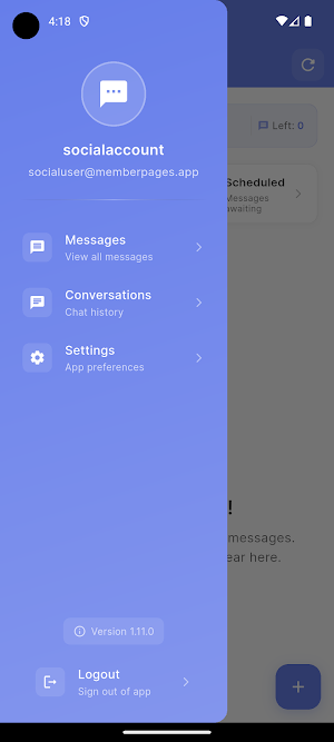 Member Pages (SMS) Screenshot 2