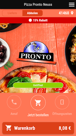 Pizza Pronto Neuss Screenshot 0