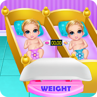 New Born Twins Caring