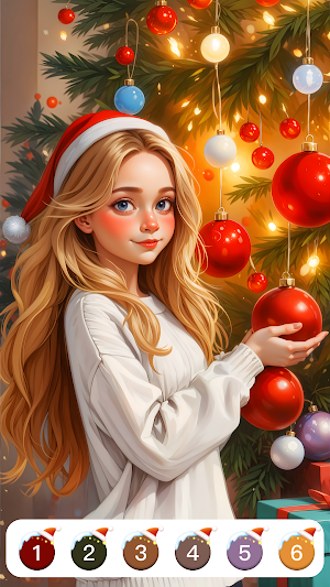 Christmas Color by Numbers Screenshot 1