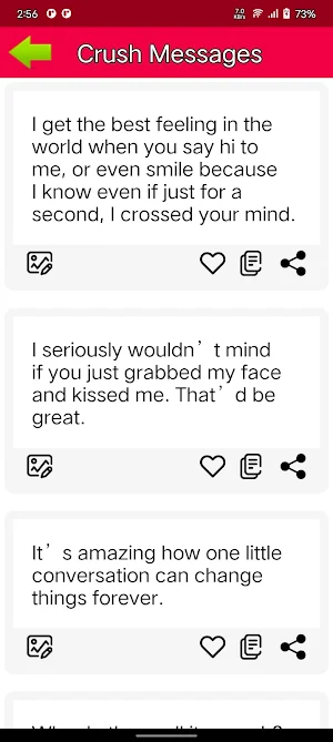 Romantic Message Screenshot 1