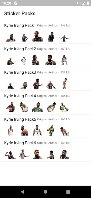 Kyrie Irving Stickers Screenshot 1