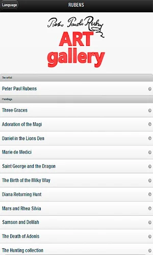 Rubens - paintings Screenshot 0