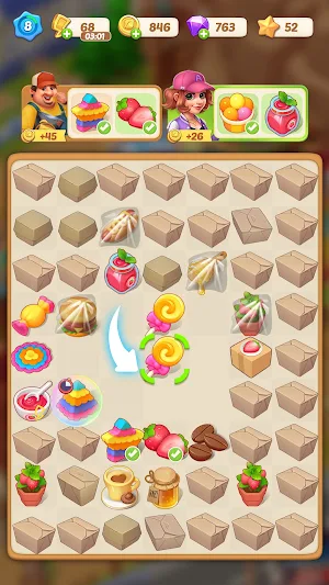 Happy Merge Cafe Screenshot 2