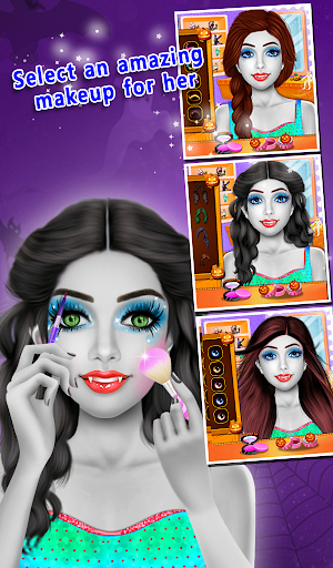 Halloween Princess Makeover Salon Games Screenshot 2