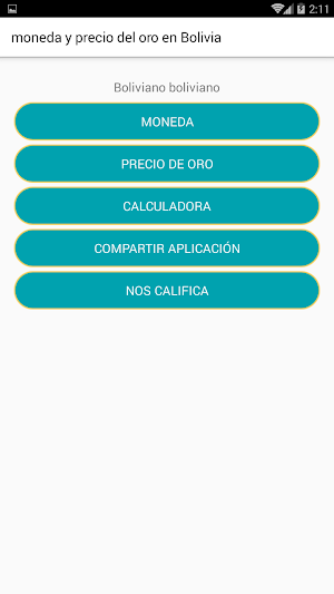 Moneda y precio del oro en Bolivia Screenshot 0