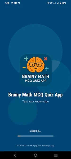 Brainy Math MCQ Quiz App Screenshot 0