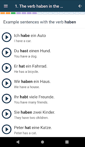 German grammar course part 1 Screenshot 2