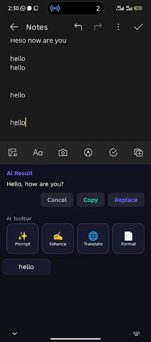 Falcon AI - keyboard Screenshot 1