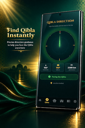 Müezzin: Prayer Times & Qibla Screenshot 1