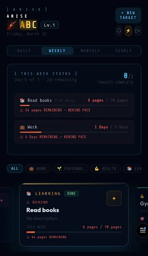 ARISE - Level Up Screenshot 1