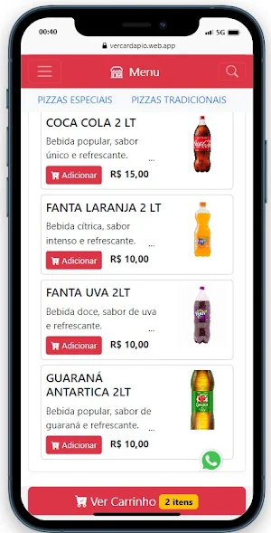 Delivery Sistema Eficiente Screenshot 2