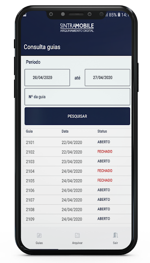 Mobile Transportes - Arquivame Screenshot 2