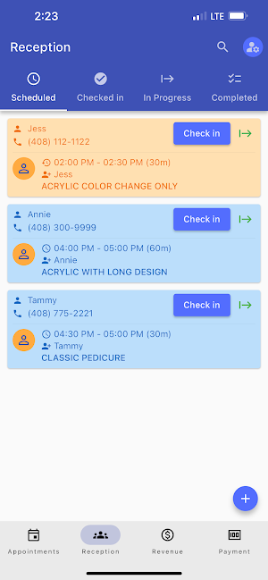 SalonXpress Screenshot 2