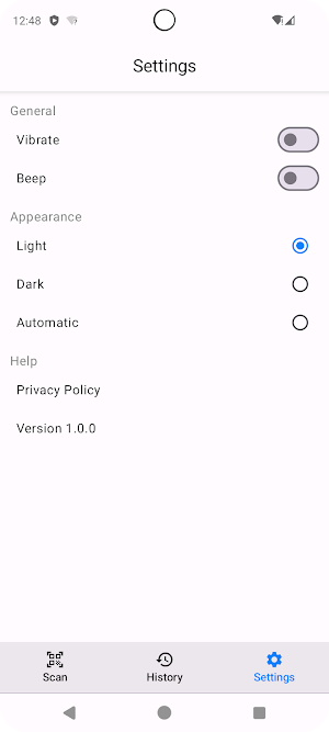 Barcode & QR Scanner - Reader Screenshot 2