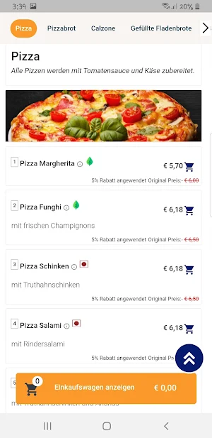 Pizza Bodensee Friedrichshafen Screenshot 2