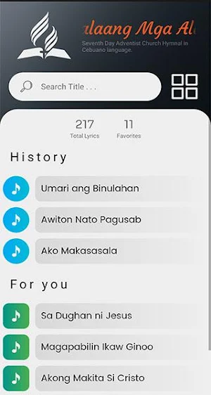 Balaang Mga Alawiton (Cebuano SDA Church Hymnal) Screenshot 0