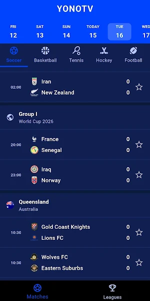 YoNo TV - Live Sports Events Screenshot 2