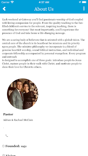 Gateway ChristianFellowship CA Screenshot 1