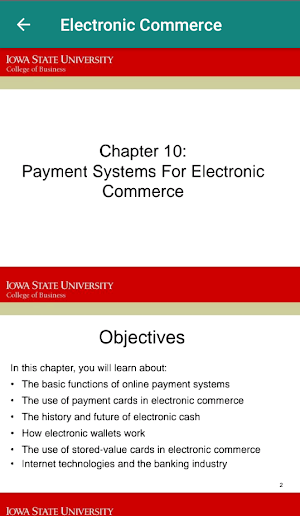 Electronic Commerce Screenshot 2