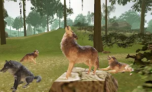 Wolf Life Wild Animals Game 3D Screenshot 1