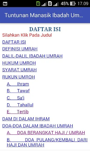 Tuntunan Manasik Umrah Screenshot 1