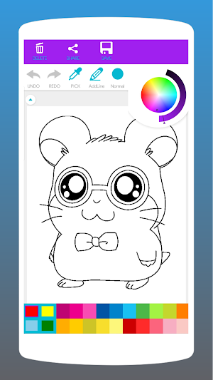 Kawaii Cartoon Coloring Book Screenshot 3