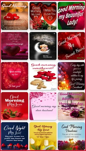 good morning for love Screenshot 0