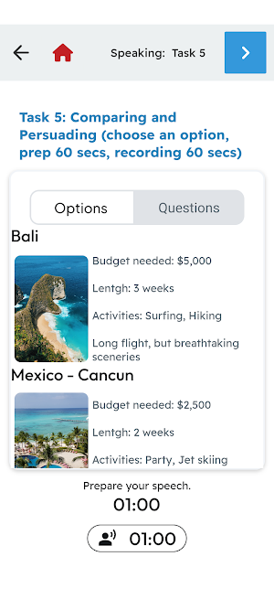 CELPIP Sample Tests Screenshot 1
