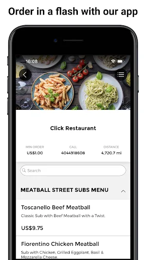 Click Restaurants Screenshot 0