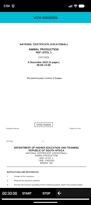 TVET NCV Animal Production Screenshot 1