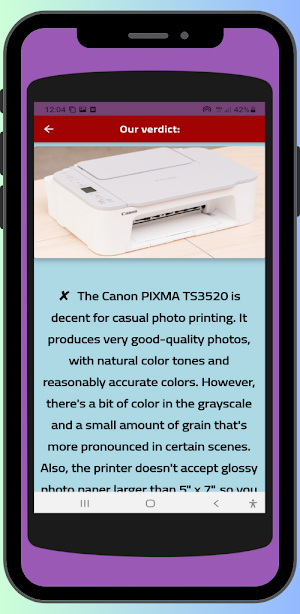 Canon PIXMA Wireless guide Screenshot 0