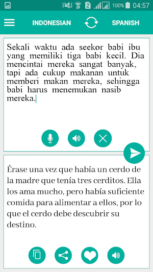 Indonesian Spanish Translator Screenshot 1