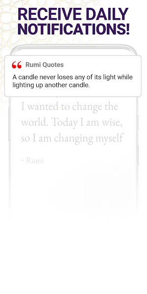 Rumi Quotes - Daily Motivation Screenshot 1