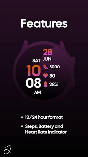 Simple Ptt 2 Watch Face Screenshot 1
