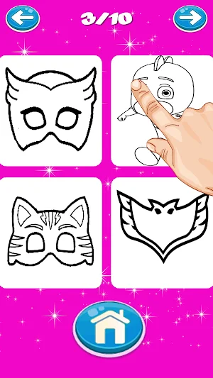 Drawing Mask Coloring Book Screenshot 2