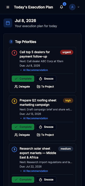 AI Execution OS Screenshot 3