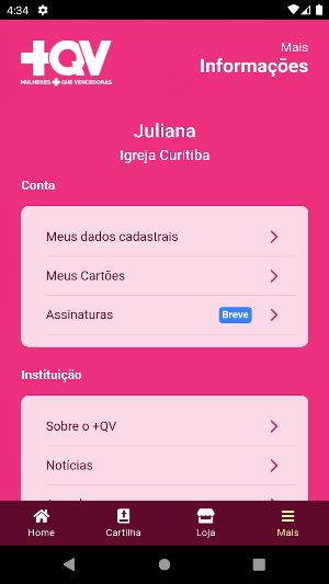 +QV - MAIS QUE VENCEDORAS Screenshot 2