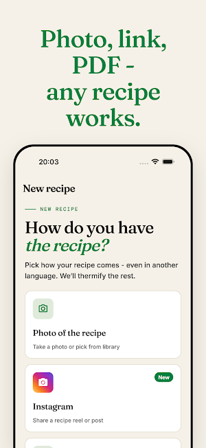 Thermify: Recipe Converter Screenshot 1