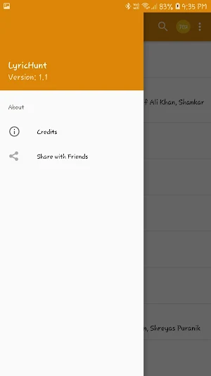 LyricsHunt : Hindi Songs Lyrics Screenshot 1