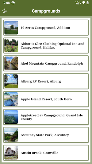 Vermont State RV Parks & Campgrounds Screenshot 2