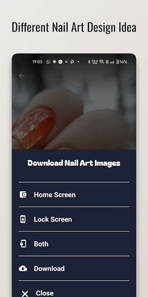Copper Glam Nail Design Screenshot 0