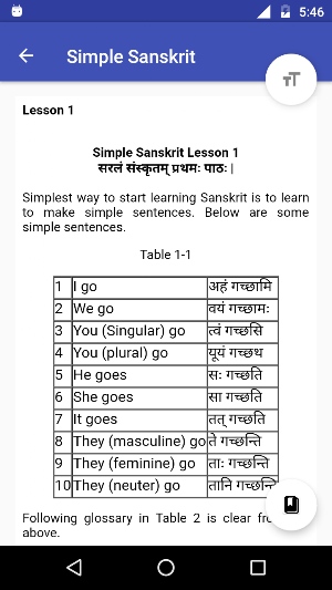 Learn Simple Sanskrit Screenshot 1