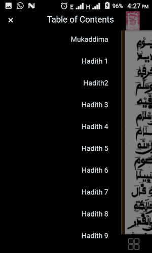 Littafin Arba'una Hadith Na Warash Rubutun Hannu Screenshot 1