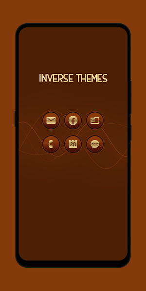 Citrine Brown - Gold Icons Screenshot 2